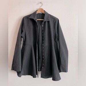 🍁50% Off Rdy 4 Fall Sale VITAMIN Peplum Multi Snap Jacket